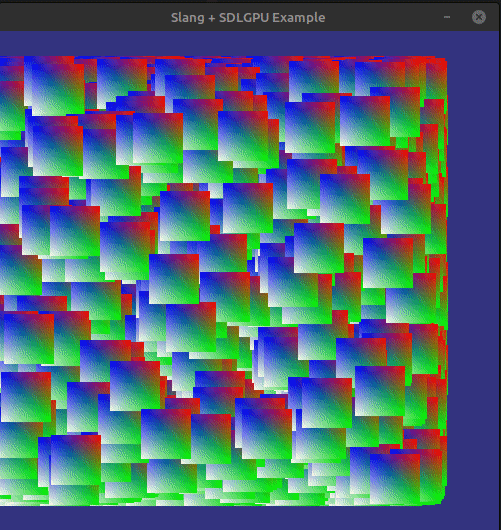 Many ducks changing colors in a blue background